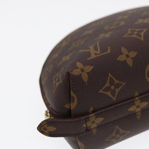 LOUIS VUITTON Monogram Trousse Demi Ronde Cosmetic Pouch M47520 LV Auth 87600 - Picture 14 of 16
